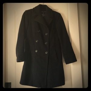 Anne Klein Black Pea Coat- Medium